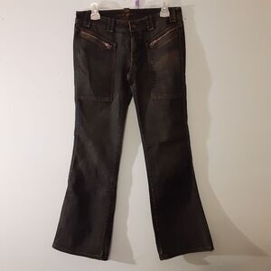 7Fam Zippered Pocket Jeans Dark Wash Size 29